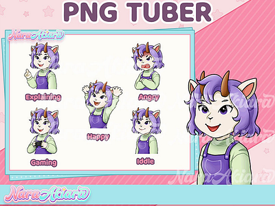 Unleash Your Personality with our PNG Tuber Goat Girl for Stream naraatari