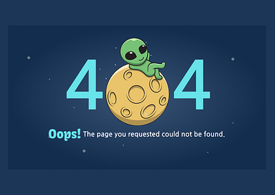 404 Error Page design figma ui
