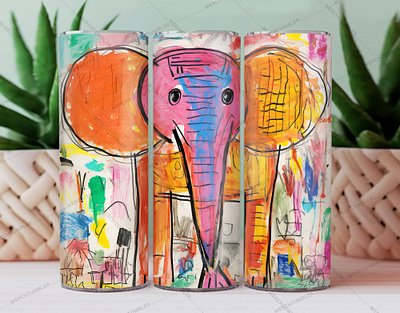 Drawing Elephant Skinny Tumbler Wrap color image design drawing template elephant art elephant design elephant skinny elephant tumbler elephant vector illustration skinny tumbler sublimation tumbler designs tumbler sublimation tumbler vector art tumbler warp vector art waterslide tumbler