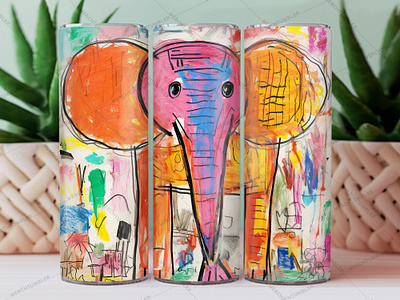 Drawing Elephant Skinny Tumbler Wrap color image design drawing template elephant art elephant design elephant skinny elephant tumbler elephant vector illustration skinny tumbler sublimation tumbler designs tumbler sublimation tumbler vector art tumbler warp vector art waterslide tumbler