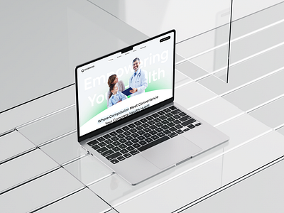 Medical Care Website UI UX Design clean landing page medical modern saas ui ux web web design website