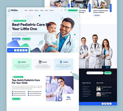 Complete medical care and doctor , nursing care website design modern website responsive website responsive wordpress website web web development wordpress wordpress design