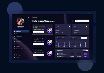 LMS Portal Dashboard branding logo ui