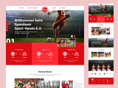 Football Website Design creative enjoy football game landing responsive sports ui ux website