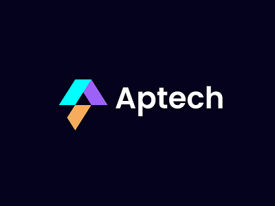 Aptech Logo Design, A-letter Brand Logo a brand app icon brand brand identity creative ecommerce logo logo design logos modern logo visual