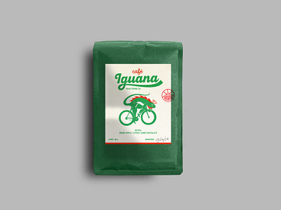 Coffee Bag Design adobe bike branding coffee coffeebag design diseño gráfico graphic design graphicdesign iguana illustration label labeldesign logo mexico packaging stamp vector