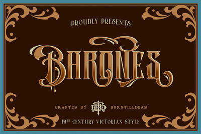 Barones font font design font style typeface victorian victorian era victorian font victorian style