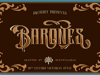 Barones font font design font style typeface victorian victorian era victorian font victorian style