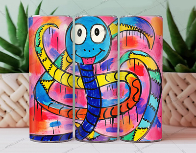 Drawing Snake Skinny Tumbler Wrap color image custon design design drawing template illustration photography skinny tumbler snake art snake design snake tumbler snake vector sublimation tumbler design art tumbler sublimation tumbler warp vector art waterslide tumbler