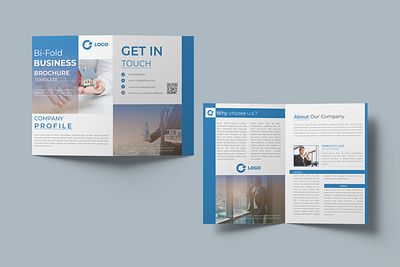 Corporate Company Business, bi-fold brochure design