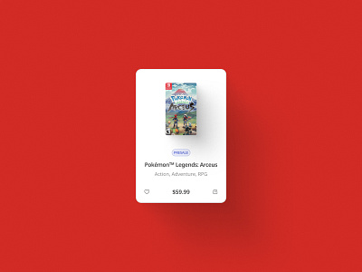 Nintendo product card aesthetic card clean design ecommerrce game minimal nintendo online store pokémon product product card product design purchase rational shop shopping ui ux website