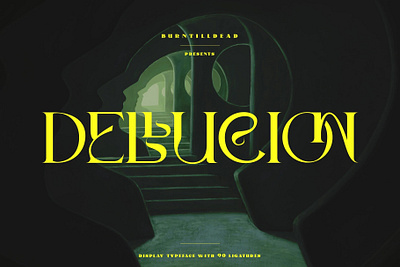 Dellucion classic display font display typeface font font design font style groovy retro typeface style