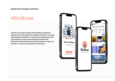 UI Design design hackathon meditation app mindfulness app relaxing app ui design uiux design uiux design hackathon