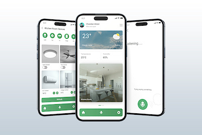 Day 21 : Home Monitoring App animation app chandan aheer creativechallenge creatives dailyui dailyuidesign dribbble graphic design grid home monitor home monitoring app mobile app design prototype room devices trending ui design ui uiux uxdesign weather