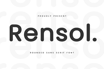 Rensol Rounded Sans Serif Font animation branding design font fonts graphic design illustration logo maulana creative nostalgic sans sans font sans serif ui