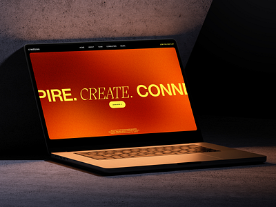 Creatoom — Promo Website 3d bright colours design gradient graphic design grid landing minimalistic promo typography ui ux web design website