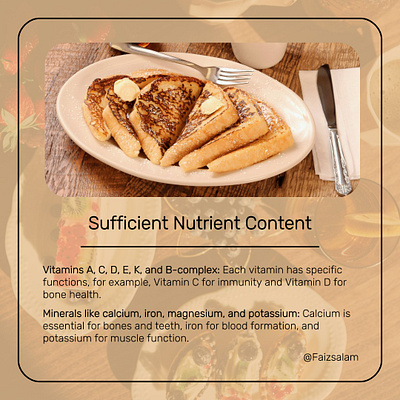 Sufficient Nutrient Content graphic design