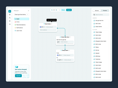 Automation tool app blockchain design ui ux web3