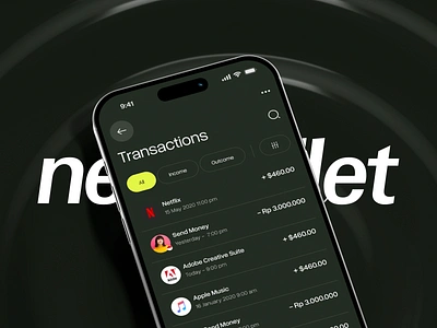 Neowallet - Banking App app app design banking banking app design finance mobile mobile app money money app recent transaction ui wallet wallet app