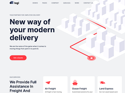 Logi logistic template professional design responsive design seo optimized template transportation template ui design user friendly design webdesign webflow design webflow designers webflow template website design website template websitedesign