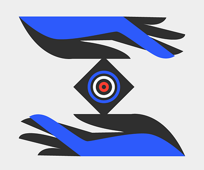 Balance balance blue and black flat illustration shape