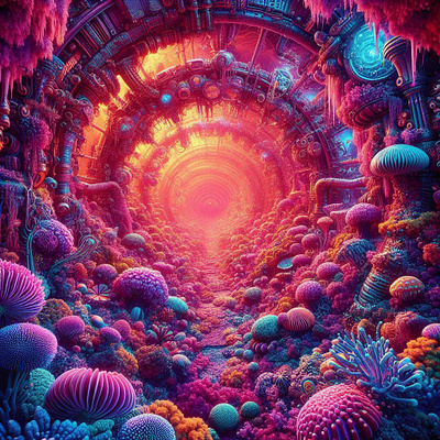 Steam punk meets coral reefs in my Generative AI Art creative thinking dall e digital art generative ai microsoft designer prompt prompt engineering