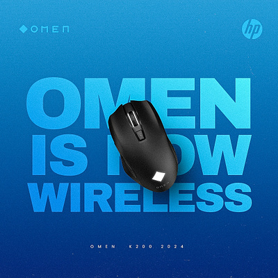 Omen Wireless Mouse Concept Poster Design branddesign conceptdesign creativeprocess creativework design designinspiration designlife designportfolio illustration ui