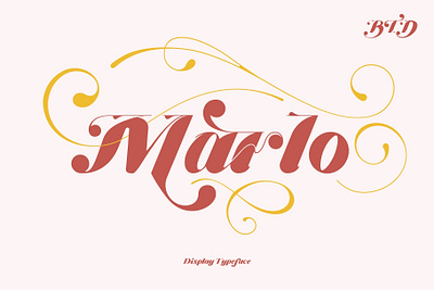 Marlo display font display typeface font design font style lettering modern font typography