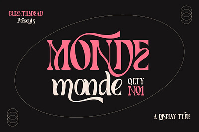 Monde branding font font design font style modern typeface unique vintage