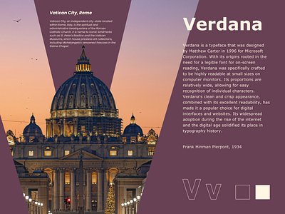 Vatican, Verdana adobe branding design dribbble figma font graphics illustration illustrator logo photoshop poster poster design presentation presentation design rome typeface typography ui verdana