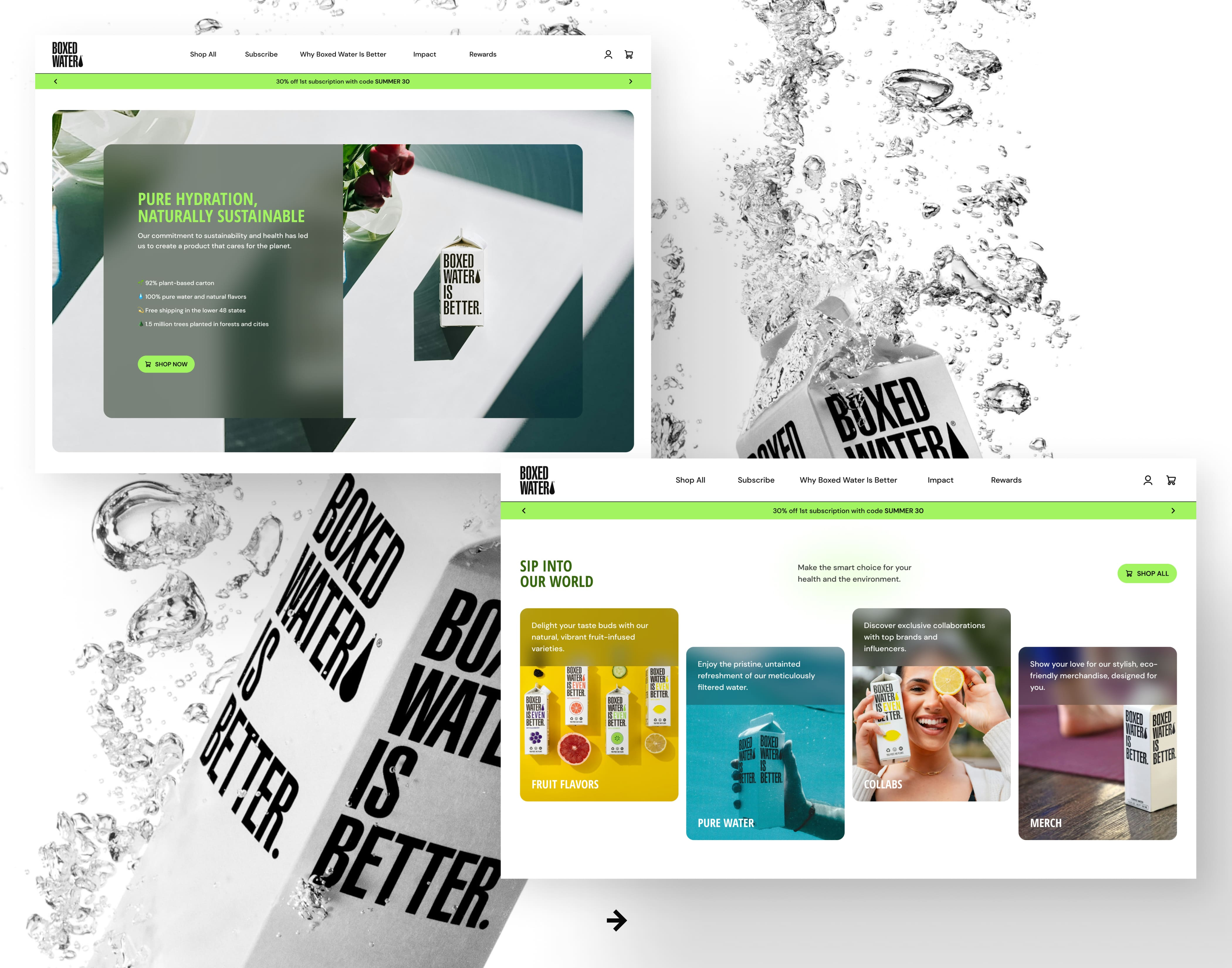 Example of Custom Modern Landing Page Design