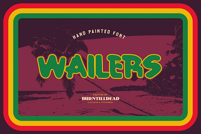 Wailers display font font font design font style groovy hand painted font retro typeface vintage