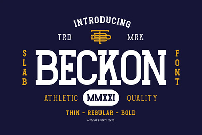 Beckon athletic athletic font branding font font design font style fonts school typeface