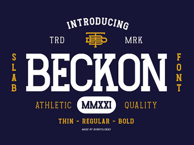 Beckon athletic athletic font branding font font design font style fonts school typeface