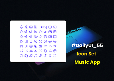 #DailyUI - #055 - Icon set graphic design ui
