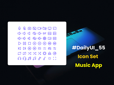 #DailyUI - #055 - Icon set graphic design ui
