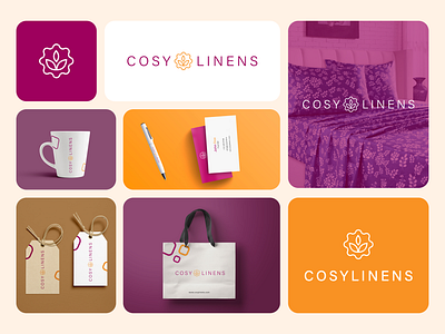 Branding Kit for Cosylinens app design brandidentity branding brandkit designer landing page logo minimal product design rebranding ui uiux web design