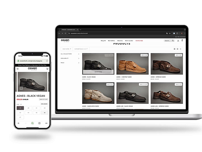 Oswen Köln - Shopify Design & Development animation design design development e commerce design ecomm shopify ui uxui website design