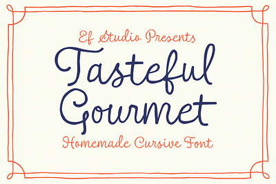 Tasteful Gourmet Script wedding font