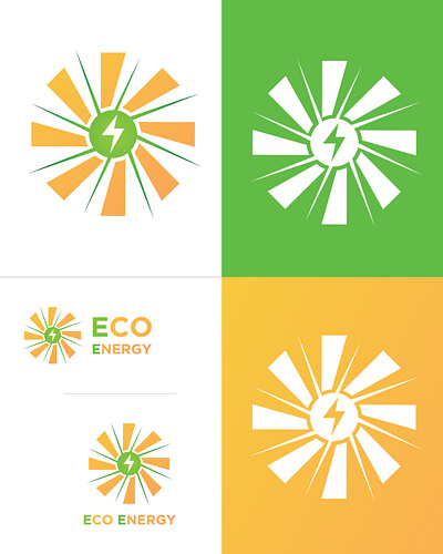 Eco Energy Logo Design branding creative design eco eco energy energy graphic design icon logo logo design logo inspire logos minimal popular shot solar solar energy solar logo vector