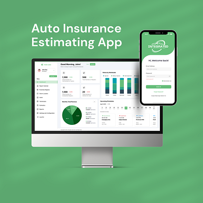 Auto Insurance Estimating App design graphic design prototype ui ux web design wireframe