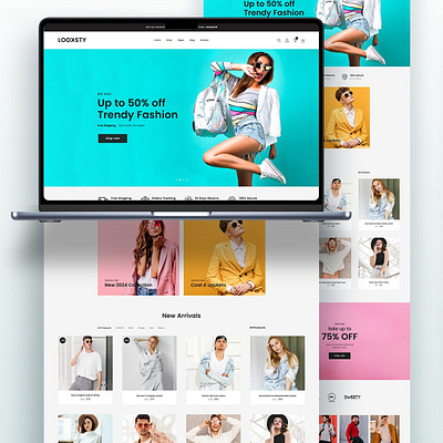 Colorful E-commerce Experience graphic design graphicdesign ui uiux web website