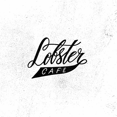 LOBSTER branding cafe cafe logo calligraphy font lettering lobster logo logotype typography