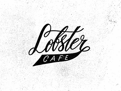 LOBSTER branding cafe cafe logo calligraphy font lettering lobster logo logotype typography