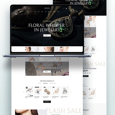 Elegant Jewelry E-commerce Design branding design graphic design graphicdesign illustration ui uiux ux web website