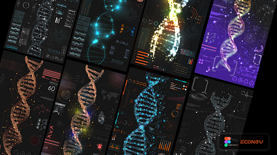 ⚕️ Interactive Display DNA editable Medical Pano by econev animation app branding design display econev evgheniiconev figma graphic design illustration interactive lizzardlab logo sensor ui vector visual design