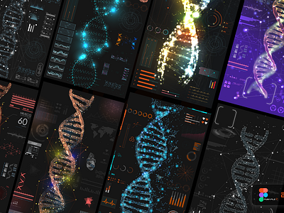 ⚕️ Interactive Display DNA editable Medical Pano by econev animation app branding design display econev evgheniiconev figma graphic design illustration interactive lizzardlab logo sensor ui vector visual design