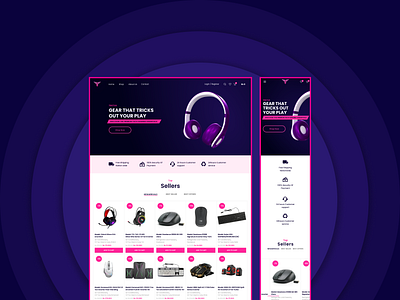 E-commerce Store Responsive Landing Page Design