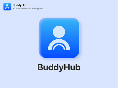 BuddyHub (App Icon) app icon app logo apple logo branding daily ui design logo ui
