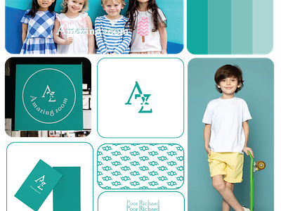 Logo design kids clothes branding design graphic design illustration logo typography ui